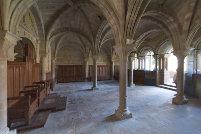 Oliva sala capitular vista desde el lado norte